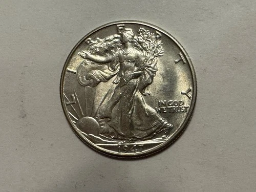 1947D UNC Walking Liberty Half Dollar – Very Nice (A5)
