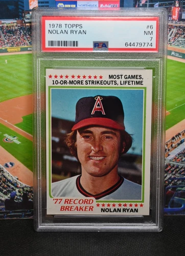 1978 Topps #6 Nolan Ryan PSA 7 NM