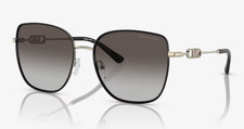 Michael Kors Sunglasses MK1129J Empire Square 2 10148G Gold Black w/ Gray Lenses