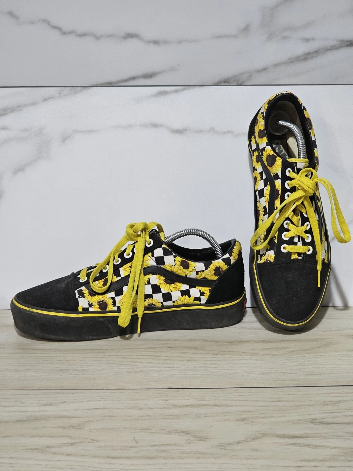 Sneakers basse Vans unisex Oldol Skoolower Sunflo 721454 tagl uomo donna 10