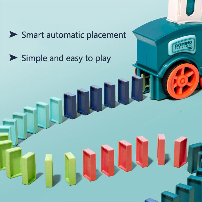Crianças de colocação automática dominó trem carro elétrico dominó con –  Minha loja