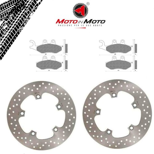 Kit Completo De Pastillas De Freno Delanteras Y Traseras Ferodo Para Piaggio Beverly 500 2003-2004