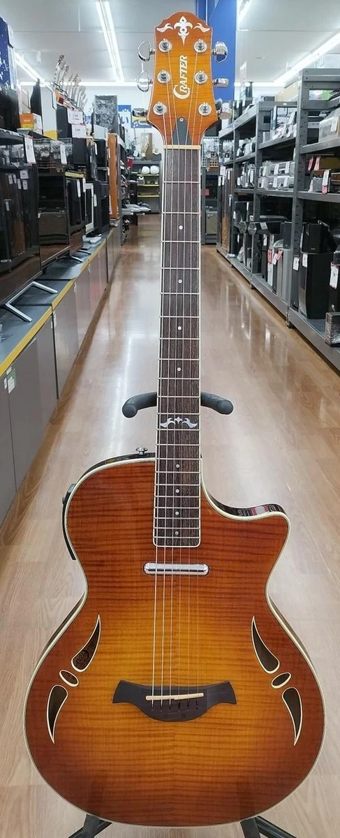【貴重】CRAFTER クラフター SA-QM OS エレキギター セミアコ 貴重】CRAFTER クラフター SA-QM OS エレキギター セミアコ