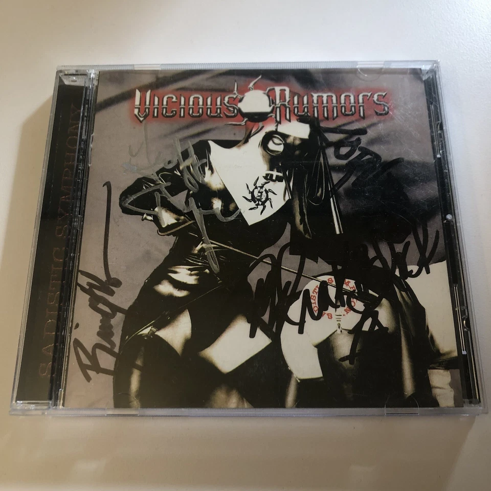 VICIOUS RUMORS Sadistic Symphony (CD 2000 Perris) signiert signed autograph TOP! - Bild 2 von 4