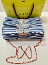 Ted Baker London Box Pleat Bow Evening Bag Clutch NWT