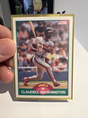 1989 Score Rookie & Traded #10T Claudell Washington California Angels