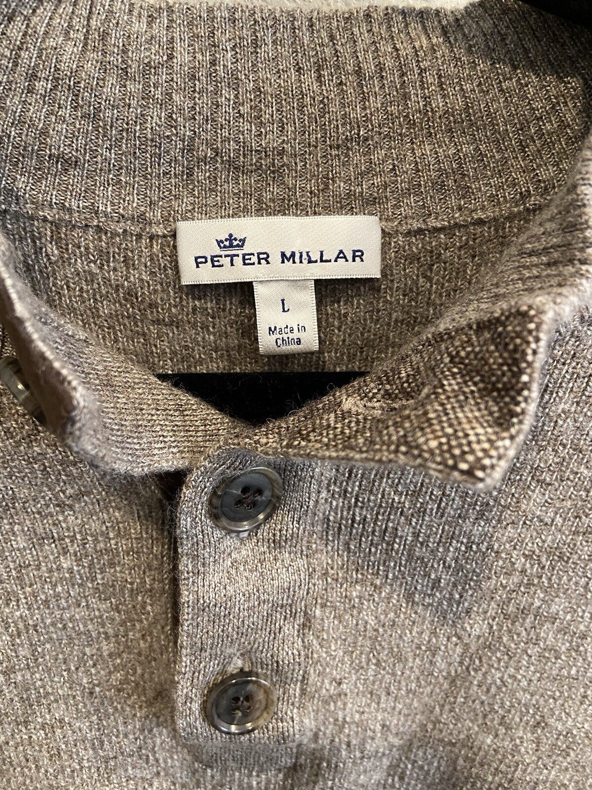 Peter Millar Mountainside Button Mock Sweater Men… - image 2