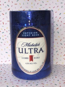 michelob ultra stainless steel koozie