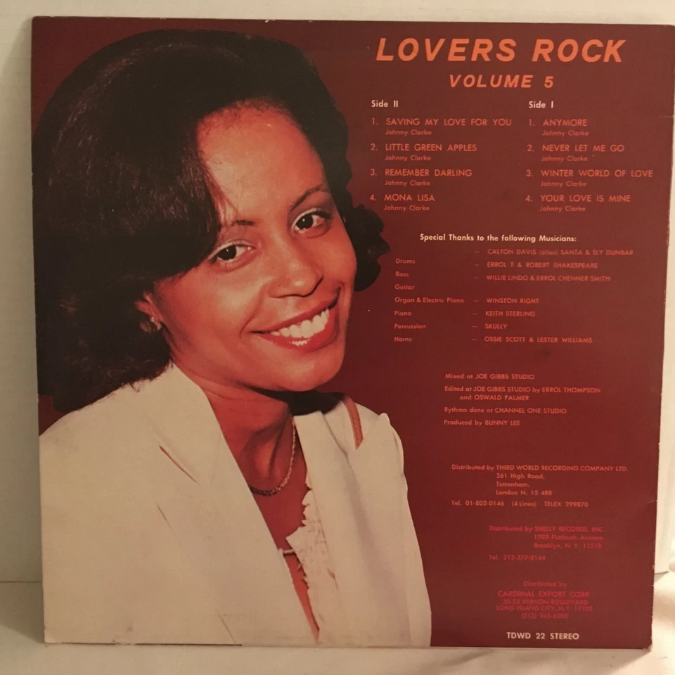 JOHNNY  CLARKE           LP    LOVER,S ROCK VOL .5 - Image 2 of 4