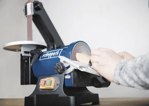 Band- und Tellerschleifer BTS700 scheppach - 230V 50Hz 250W - Bild 4 von 4