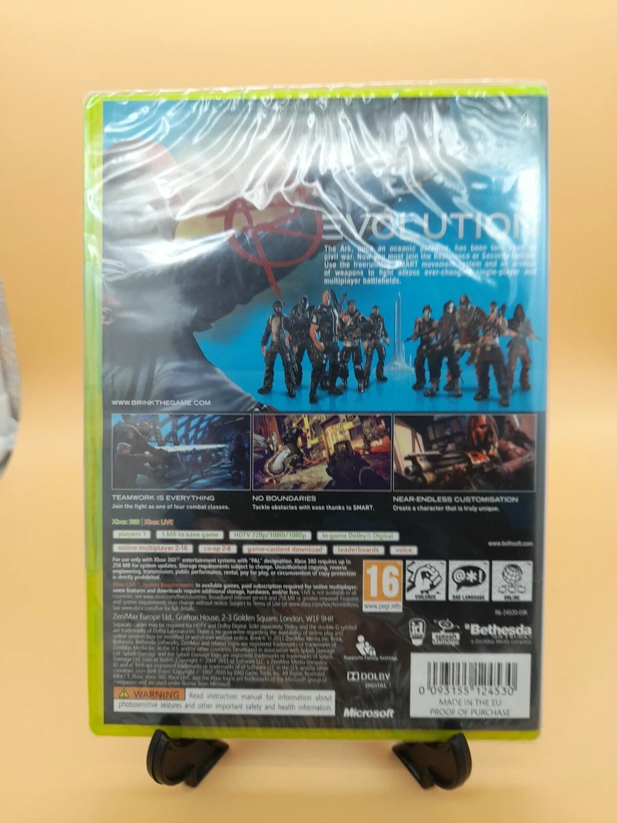 XBOX 360 Game BRINK Still Factory Sealed Vintage Stock eBay