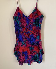 Y2K Vintage 100 Silk Fairy Beautiful Babydoll Slip Mini Dress Petite Small