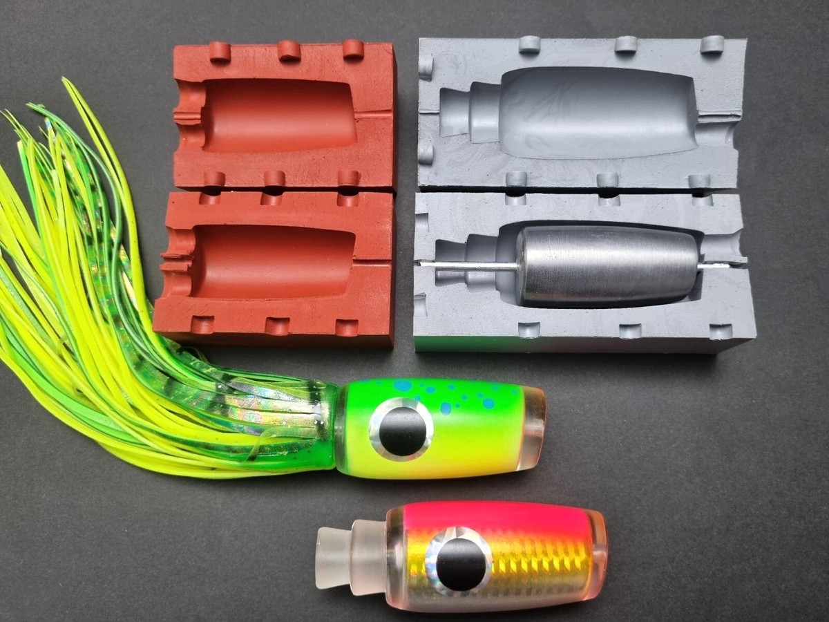 Two Mold Kit for Large 300 g Trolling Lures for Tuna, Marlin, Mahi Mahi |  eBay