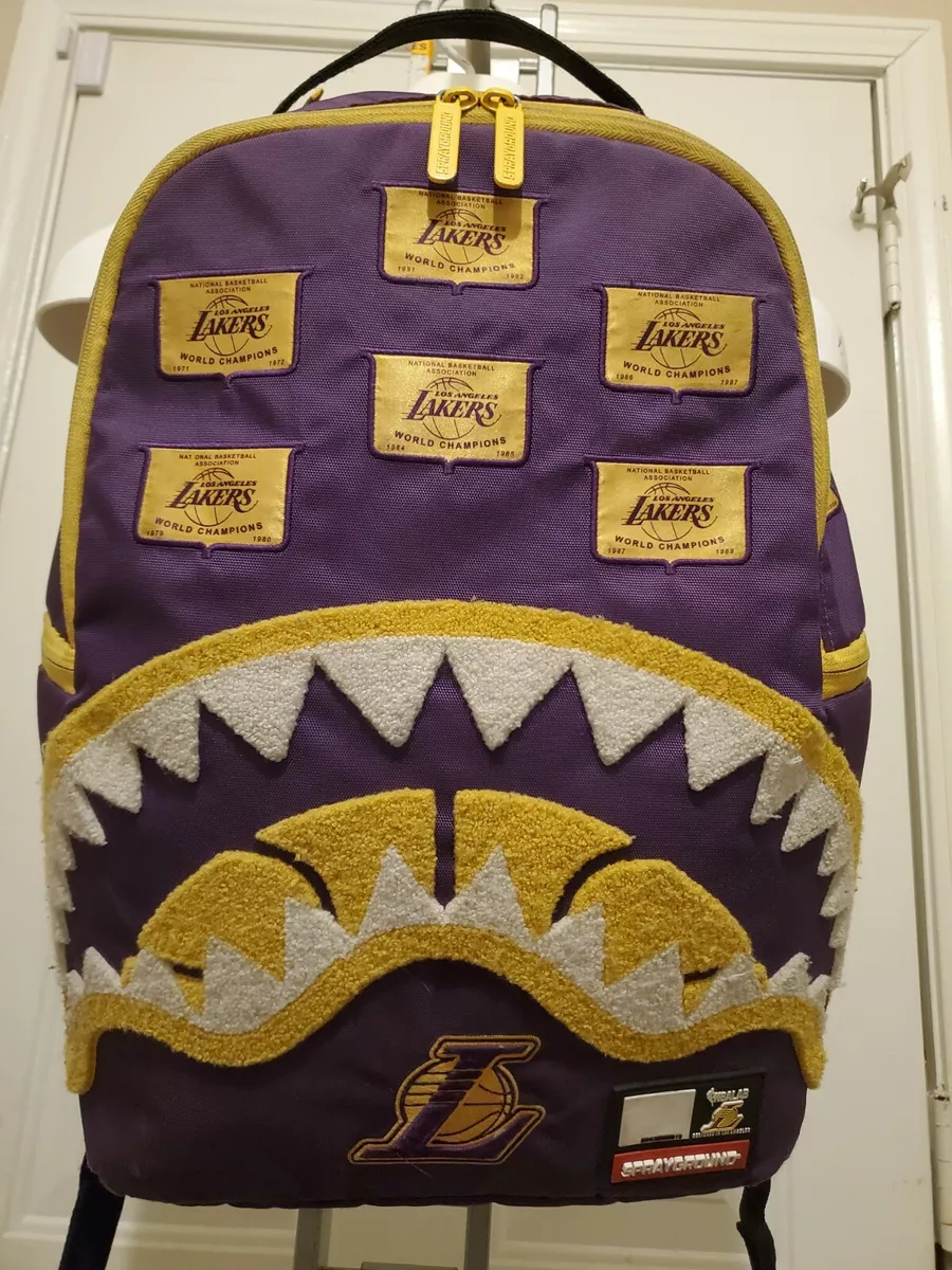 LA Lakers World Champions Sprayground NBA Basketball Backpack Deadstock