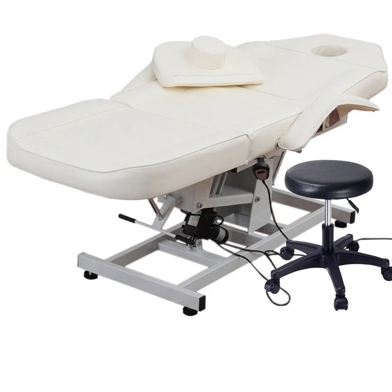 ARTIFCIAL-MASTER Electric Beauty Bed 3 Section Massage Table Recline Tattoo Spa Massage Bed NEW