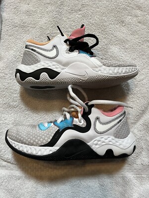 Nike Renew Elevate Men's Space Jam CW3406-505 Sneakers White/Black Size 7.5 GUC