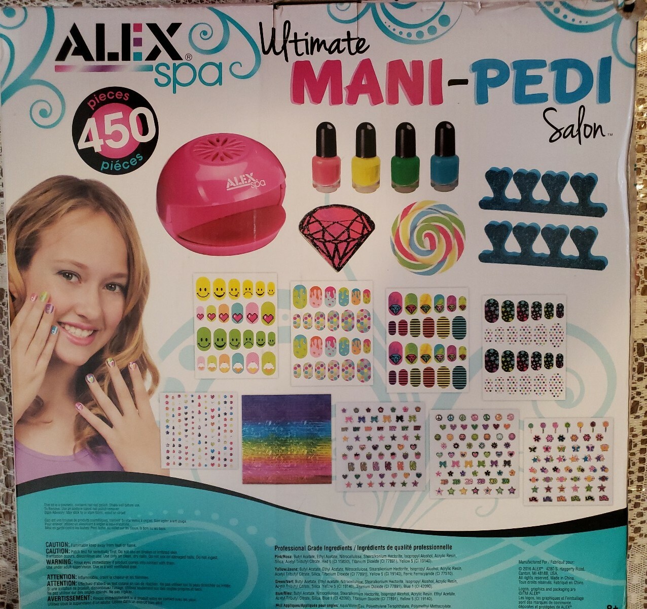 Alex Spa Ultimate Nail Glam Salon Kit Girls Fashion Activity - Read | eBay