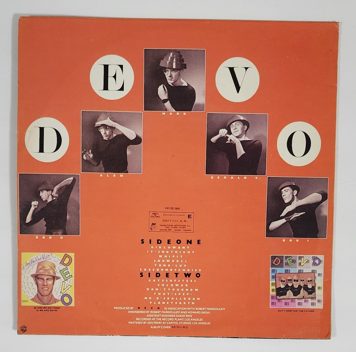 Devo Freedom Of Choice 1980 Lp Vinyl Venezuela | eBay