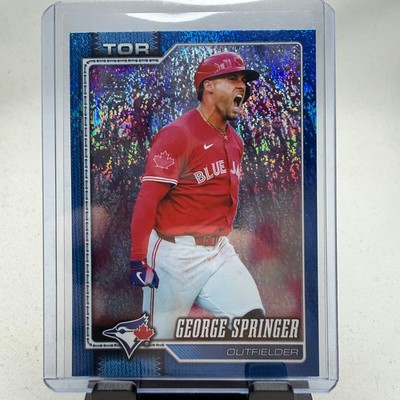 2026 Topps Series 2 George Springer /150 Blue Holo Foil #455 Blue Jays
