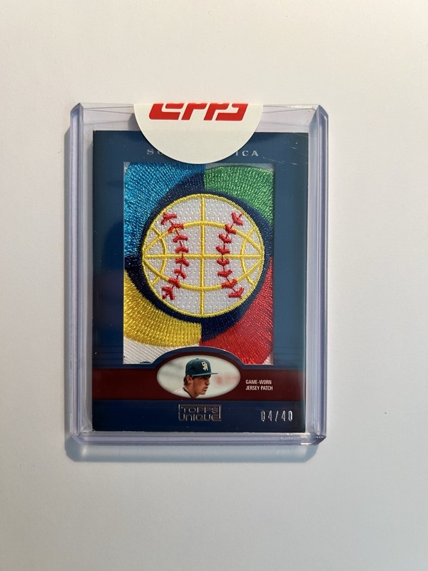 2009 Topps Unique Hein Robb /40 South Africa WBC Logo Patch Jersey World Classic
