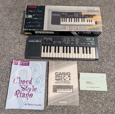 Vintage Casio Made In Japan SK-1 Sampling Keyboard Tested (No Power Cord)