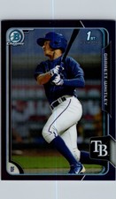 2015 Bowman Draft #84 Garrett Whitley Chrome Purple Refractors #/250