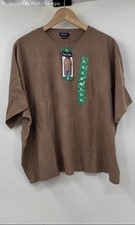 Splendid Light Brown Dolman Poncho Pullover Sweater Women's XL New W Tags