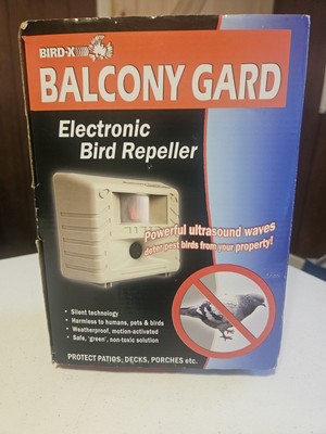 BIRD-X BALCONY GARD GUARD Ultrasonic Silent Bird Sound Repeller