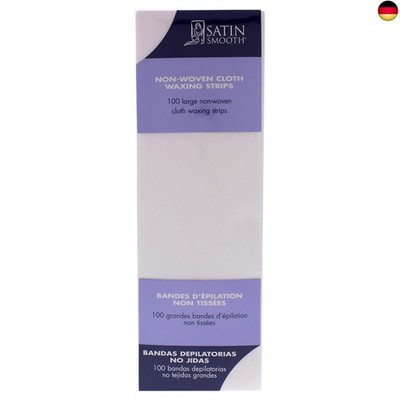 Satin Smooth Large Non-Woven Cloth Waxing Strips 100ct by Satin Smooth