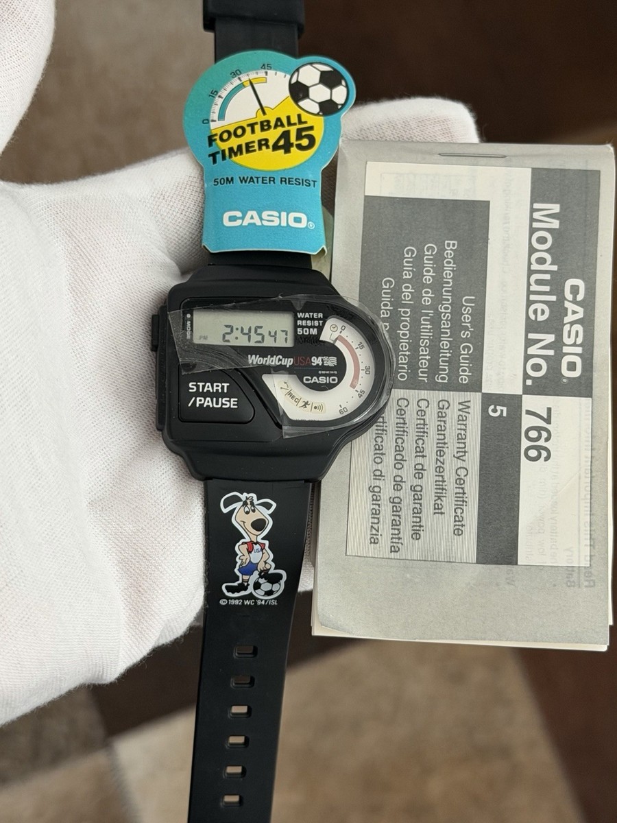 NOS Rare Vintage Casio Football Timer 1994 USA World Cup SWC-04