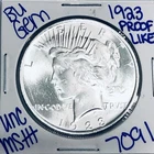 1923 BU UNCIRCULATED SILVER PEACE DOLLAR AUTHENTIC U.S. MINT FREE SHIPPING 7091