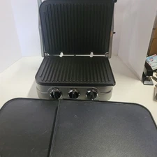 Cuisinart Griddler Grill & Panini Press Stainless Steel extra plates tested