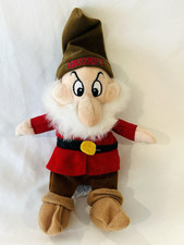 Disney Grumpy Dwarf Plush Snow White Seven Dwarfs Stuffed Toy Collectible 9.75"