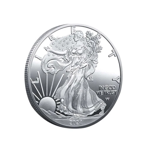 2024 1oz Silver American Eagle $1 Coin BU - Dollar Metal Coin