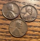 1931 D, 32 D, 33 D Lincoln Cents VG-F