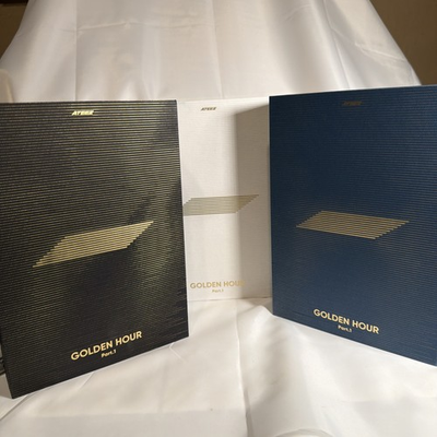 #ad ATEEZ Golden Hour Part 1 ‐ 3 Album Set *Black Has No CD*. Souvenirs Rare $29.99