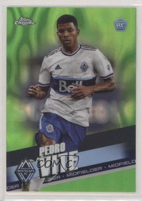 2022 Topps Chrome MLS Neon Green Lava Refractor 17/99 Pedro Vite Rookie RC p6a