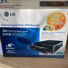 LG GE20LU10External Super Multi DVD +/- Rewriter 20x Speed8.5 GB LightScribe New