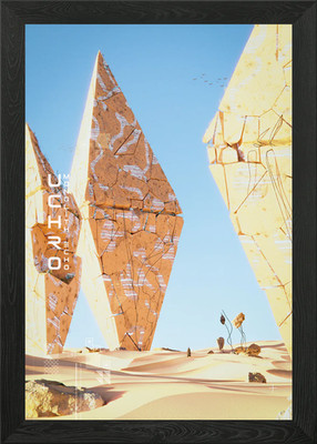 Monolith Echo UCHRO Gerahmtes Wandbild Poster Leinwanddruck Bild