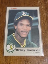 1983 Fleer - Rickey Henderson #519 Oakland Athletics