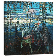 Leinwandbild Reitendes Paar - Wassily Kandinsky