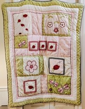 Kids Line Crib Ladybug Insects, 5 Wall Hangings, Crib Blanket 40x31