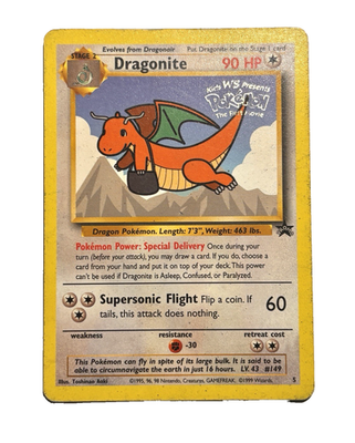 pokemon dragonite promo card Dragonite GX SM156 Black Star Promo Rainbow Pokemon Card Near Mint main image 0