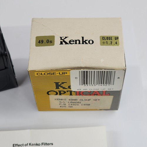Vintage Kenko 49.0S NO.2 Camera Optical Filter Close-Up Set +1.2.4 49mm New - Picture 6 of 10