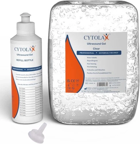 Cytolax 5L Ultrasound Gel with 250ml Refill Bottle | UKCA CE Certified