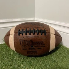 VTG Wilson NCAA WTF1003 GST Leather Collegiate Football Ball - Made In USA NCAA