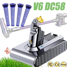 for Dyson V6 Replacement Battery 21.6V DC58 DC59 DC61 DC62 Animal DC72 DC74 NEW