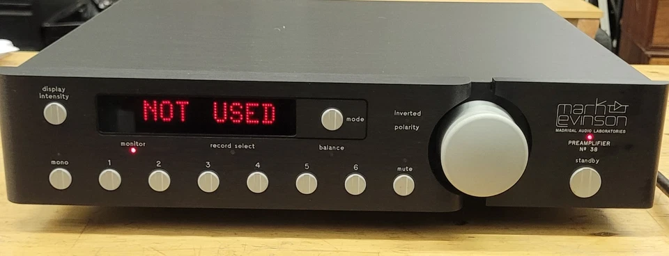 Mark Levinson Nº 38 Preamplificador Unidad de Control Estéreo de Alta Gama Probado para Audiófilos Foto 4 de 4