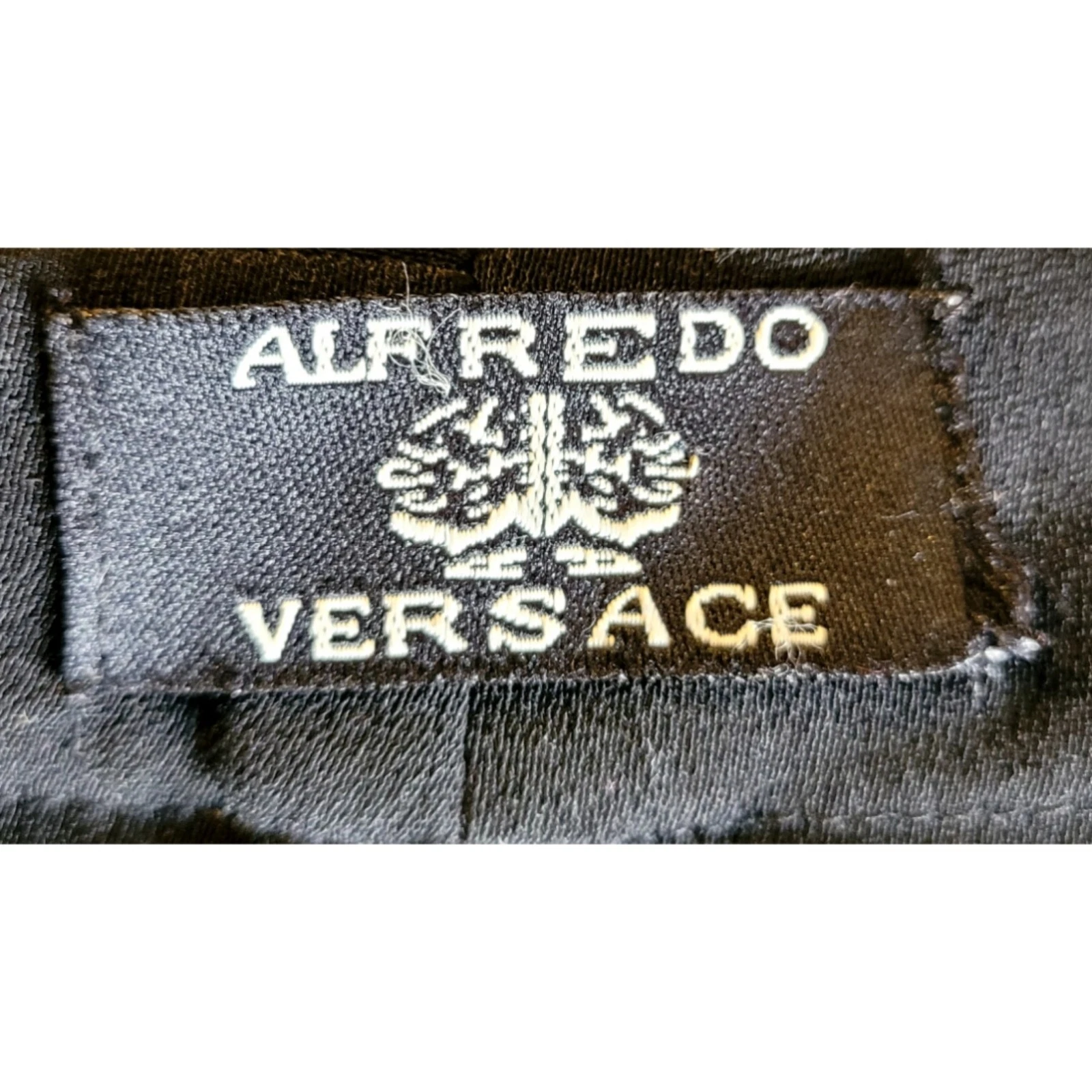 ALFERDO VERSACE pantalone nero donna taglia 14 US 10 svasato spacco aziendale