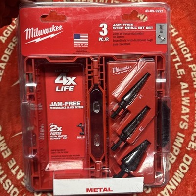 Milwaukee 48-89-9221 Milwaukee Tool Step Drill Bit Set - 3PC
